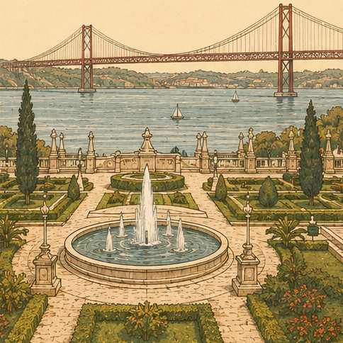 Praça do Império + 25 de Abril Bridge